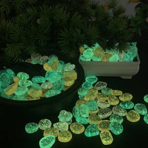 Starry Luminous Stone Garden <span class=keywords><strong>Aquarium</strong></span> Landschaft Stein dekoration Gartenbau Hof Luminous Pebble Dark Luminous Stone - Product Image 5