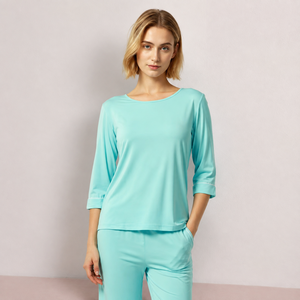 Ensemble de pyjamas pour femmes de haute qualité, ensemble de pyjamas en bambou, ensemble de vêtements de détente en coton personnalisé pour femmes, vêtements de nuit en modal pour femmes, fabricant - Product Image 1