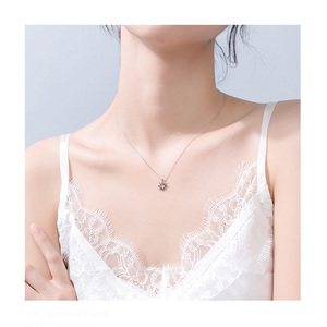 925 Sterling Silver Sunburst Sun Open Circle Necklace <strong>Sunshine</strong> Pendant Necklace - Product Image 4