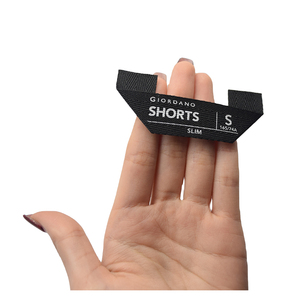 Trái tim thiết kế tùy chỉnh thương hiệu thực hiện quần áo cổ thẻ mềm dệt nhãn Polyester <span class=keywords><strong>Damask</strong></span> bông mật độ cao nhãn may mặc - Product Image 1