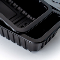 Boîte en plastique de polystyrène avec couvercle pour stockage et transport Plateau de nourriture jetable personnalisé pour huîtres cornue à viande congelée en PP