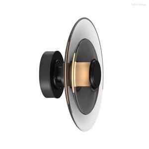 Applique murale moderne en fer blanc/noir avec verre LED à intensité variable, CRI élevé 90, pour la maison, le salon, la chambre à coucher, la salle de bain, le couloir - Product Image 5