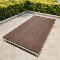 Système de terrasse modulaire facile à installer, kits de terrasse modulaires pour l'extérieur avec supports surélevés en acier, plateforme de terrasse préfabriquée pour la cour