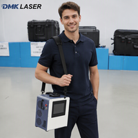 Nouvelle machine de nettoyage au laser à fibre pulsée portable de 300 W, portable, pour enlever la rouille et la peinture, puissance maximale de 15 mJ, sans consommables, pour surface métallique