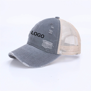 पुरुषों की महिलाओं की ग्रीष्मकालीन वसंत जाल टोपी छेद टूटा हुआ फैशन ट्रक के साथ टोपी तोड़ - Product Image 5