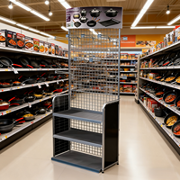 Support de présentoir de poêle à frire personnalisé pour supermarché magasin ustensiles de cuisine présentoir en métal de promotion pour la cuisson à la poêle
