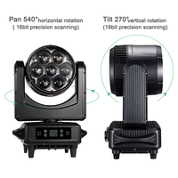 Igracelite 7x60W LED Bee Eye Moving Head Light IP65 Projecteur d'extérieur à effet kaléidoscope, Wash, Beam, Zoom, contrôle par pixel, DMX pour scène