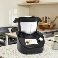 Robot culinaire électrique multifonctionnel intelligent avec bol en verre, commande par application Wi-Fi, en acier inoxydable, 3L, pour la cuisson