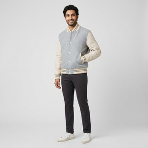 Nouvelle Arrivée FINER THREADS – Blouson Satiné Homme Style Universitaire Personnalisable avec Logo, Respirant, Durable, Col Montant Caché - Product Image 1
