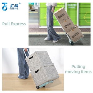 Camioncino pieghevole facile leggero da 150kg carrello per carichi pesanti che solleva oggetti pesanti che viaggiano carrello della spesa a casa - Product Image 5