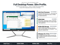 PC Monobloque Intel Core i7 i9 al por Mayor, PC de Escritorio Todo en Uno con 16GB/32GB de RAM DDR5, SSD, Windows 10/11, Computadora Empresarial