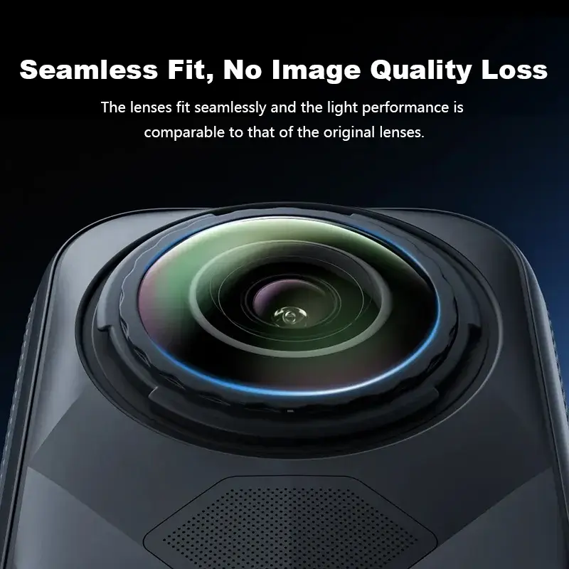 HONGDAK for Insta360 X5 Replacement Lens Kit- DIY Repair Lens for Enhanced Photography Action Camera Accessories