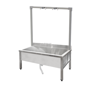 Heavy Duty Square Tube Frame <b>Mop</b> Sink with <b>Mop</b> Holder Stainless Steel Utility Cleaning Tub for Restaurant Hotel Canteen - Product Image 1