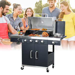 Four à barbecue double robuste à gaz pour jardin, idéal pour les fêtes, les voyages et le camping – Excellent pour la cuisson des aliments - Product Image 6