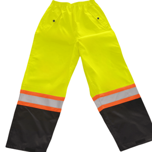 Men <strong>Fluorescent</strong> 100% <strong>Waterproof</strong> Reflective <strong>Safety</strong> Trousers Workwear Cargo Work <strong>Pants</strong> for Construction - Product Image 1