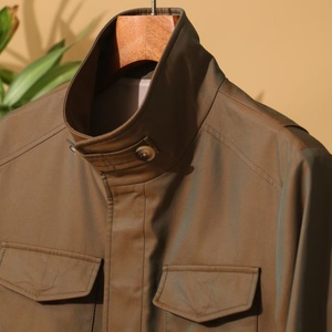 Blouson Bomber Unisexe <span class=keywords><strong>Kaki</strong></span> Imperméable et Coupe-Vent en Polyester Multi-Poches Décontracté pour Extérieur, Manteau de Pluie Printemps à Capuche – Collection 2026 – Vente Flash - Product Image 2