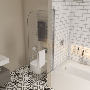 Custom Over vasca da bagno schermo <span class=keywords><strong>doccia</strong></span> senza cornice porta in vetro temperato vetro trasparente porta vasca da bagno - Product Image 3