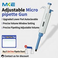 Pipette manuelle autoclavable Distributeur de liquide de laboratoire Pipette réglable à volume fixe Pour Laboratoire
