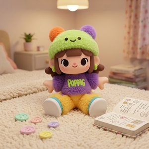 ผู้ผลิตตุ๊กตาผ้ากำมะหยี่แบบกำหนดเอง ตุ๊กตาแอคชั่นฟิกเกอร์ ตุ๊กตาวัสดุไวนิล สำหรับโมเดลของเล่น สไตล์การ์ตูน ของเล่นฮิปฮอป รุ่น Q - Product Image 4