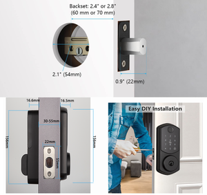 Kunci Pintu Pintar Berkualitas Tinggi, Kenop Pintu Digital, Kunci Pintu Digital Elektrik Wifi, Kunci Pintu Pintar Digital Tanpa Kunci, Kunci Digital - Product Image 3