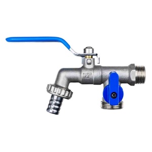 Anti-Freeze Bibcocks 1/2" X 3/4" Brass Garden Hose Faucet Outdoor Garden Water <b>Tap</b> Faucet Brass Washing Machine Faucet Bidcocks - Product Image 1