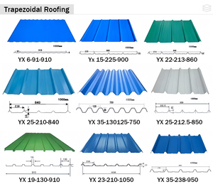 Đa Năng 28 Máy Đo 0.4Mm Z30 Tùy Chỉnh Hình Thang Prepaint Hồ Sơ Kẽm Thép Mạ Kẽm Tấm Lợp Cho Nhà Xây Dựng - Product Image 4