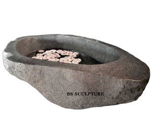 Decoración <span class=keywords><strong>del</strong></span> hogar Bañera independiente de gran tamaño Bañera de piedra de <span class=keywords><strong>Río</strong></span> Escultura natural - Product Image 2