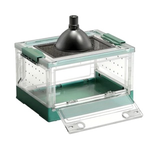 Nouveauté : Terrarium pliable écologique en ABS/acrylique avec ventilation par grille et boîte d'alimentation pour araignées et lézards - Product Image 1