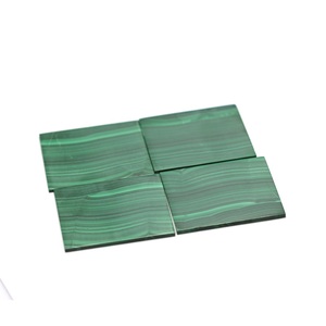Vendita all'ingrosso di grandi dimensioni 20mm 30mm quadrato naturale <span class=keywords><strong>verde</strong></span> <span class=keywords><strong>Malachite</strong></span> piatto fetta posteriore <span class=keywords><strong>pietra</strong></span> <span class=keywords><strong>Malachite</strong></span> - Product Image 5