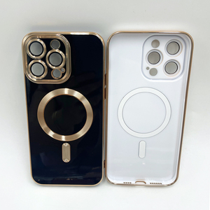 Mạ điện mạ Mag chống sốc an toàn <span class=keywords><strong>t</strong></span>ừ di động Bìa nam châm điện thoại sang trọng trường hợp đối với <span class=keywords><strong>iPhone</strong></span> 16 15 14 11 Pro Max - Product Image 6