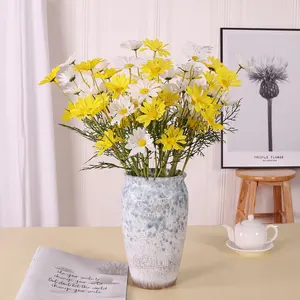 5 head Dutch chrysanthemum chamomile Persian chrysanthemum hand bouquet artificial daisy for photography home wedding decoration