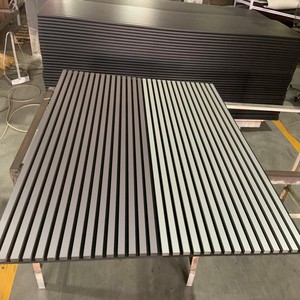 Paneles de pared acústicos 3D de madera <span class=keywords><strong>Akupanel</strong></span>, aislamiento acústico, diseño contemporáneo, Color personalizado, decoración Interior para sala de estar, apartamento - Product Image 1