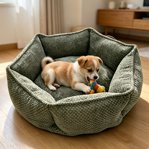 Lit pour animaux de compagnie en polyester hexagonal, fabricant en gros, lit pour chat et <span class=keywords><strong>chien</strong></span> hexagonal doux, respirant, antidérapant, pour une utilisation en intérieur toute l'année - Product Image 2