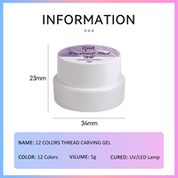 HONEY GIRL Aurora Gel Solide pour Ongles Antiadhésif Extension de Main Gel Sculpté Stéréoscopique 3D pour la Peinture et la Sculpture des Ongles