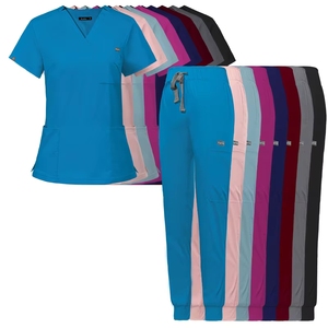 Set di Uniformi Mediche OEM con Maglietta a Maniche Corte e Pantaloni Jogger per Infermieri Uomini e Donne - Product Image 5