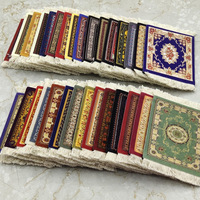 Petit tapis de souris, dessous de verre, tapis de bureau en feutre personnalisé, style persan oriental, avec pompons, décoration de table sur mesure