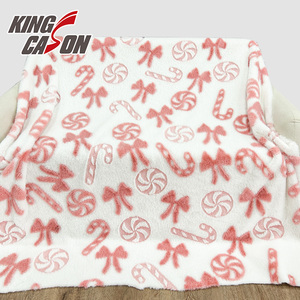 Tissu en <span class=keywords><strong>fausse</strong></span> <span class=keywords><strong>fourrure</strong></span> rose bonbon confortable en polyester moelleux unilatéral de qualité supérieure, best-seller Kingcason, pour couvertures - Product Image 1