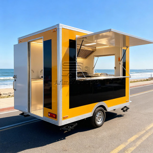 Remolque Food Truck para Kebab, Shawarma, Hamburguesas, Certificado por el Departamento de Transporte de EE. UU., Remolques de Comida BBQ con Porche y Baño Independiente - Product Image 4
