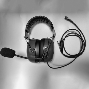 2 Pin overhead Tai nghe Tai nghe <span class=keywords><strong>Boom</strong></span> <span class=keywords><strong>Mic</strong></span> tiếng ồn hủy bỏ cho Kenwood Baofeng Puxing HYT quansheng Puxing hai cách phát thanh - Product Image 2