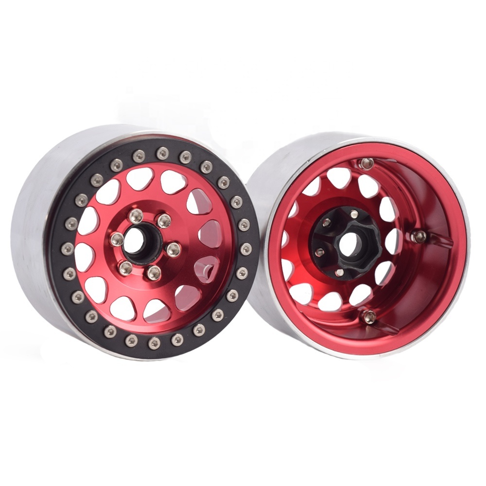 4 Jantes Alu Beadlock 2.2" Pour RC Crawler 1/10 - Wraith, TRX-4, D90, SCX10