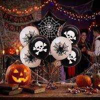 Ensemble de ballons d'Halloween, ballons en aluminium Joyeux Halloween, ballons Trick or Treat, imprimés citrouille, chauve-souris, toile d'araignée pour la décoration d'Halloween à la maison