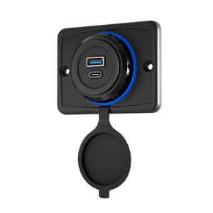 Cargador LED de Coche con Doble Puerto USB QC3.0 PD3.0, Toma de Corriente de <span class=keywords><strong>2</strong></span> Puertos para Teléfonos Móviles, Cargador USB de 12V 24V para Automóvil, Coche, Marino - Product Image 2