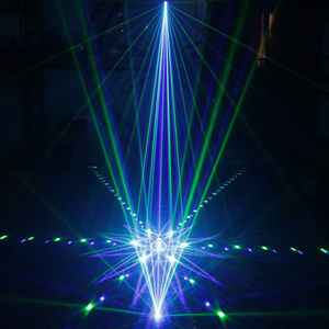 Proyector de luz láser de rejilla de animación RGB para DJ Disco Club Bar KTV Party Dance Stage Lights para puesta en escena - Product Image 1