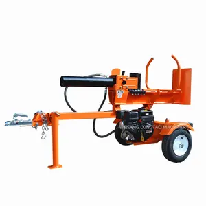 Best quality tree farm use 40 ton log splitter processor with 9hp diesel engine