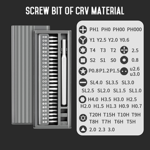 48-in-1-Präzisions-Mini-Schraubendreher-Set mit ABS-Schale und Aluminium griff - Product Image 1