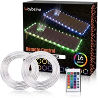 Jeu de Cornhole portable et pliable pour extérieur, durable, 16 couleurs, avec lumières LED sur les bords et télécommande, pour la famille, design moderne