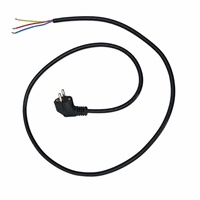 Câble d'alimentation EU Schuko en cuivre pur, 3 conducteurs, câble PVC avec extrémités dénudées, cordon d'alimentation européen pour appareils électroménagers