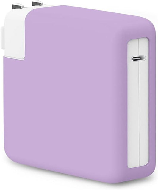 140W Power Adapter Cover for MacBook Pro 16 Inch 2024 M4 A3186 A3403 Soft Silicone Charger Protective Case Sleeve