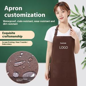 ผ้ากันเปื้อนเชฟสั่งทำพร้อมโลโก้ขายส่ง สำหรับร้านกาแฟ ร้านอาหาร และครัว - Product Image 3