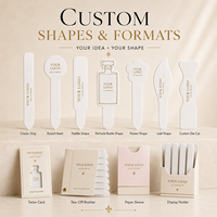 Bandes olfactives personnalisées avec logo imprimé, cartes testeurs de parfum pour l'échantillonnage de senteurs sur comptoirs de beauté